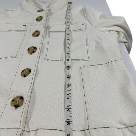 J. Jill Modern Short Jacket Size S Petite Ivory - Picture 12 of 14